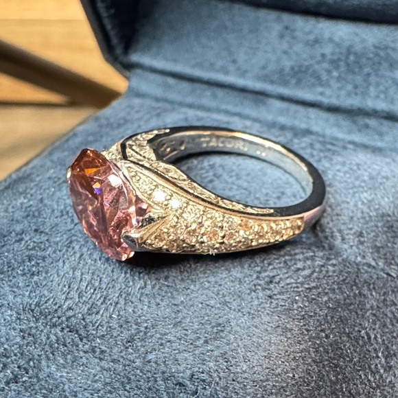 Tacori Pink and Silver Gemstone Ring - Picture 4 of 8